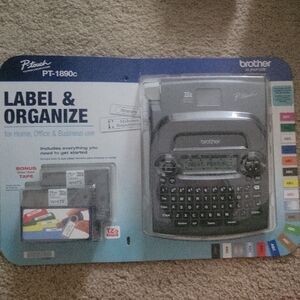 Brother P-Touch PT-1890c Label Maker - Black and Gray